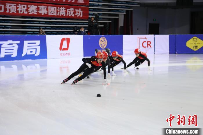 中国杯短道速滑精英联赛首站七台河:黑龙江队